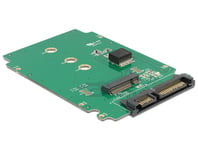 DELOCK – Adapter, interface converter, 22-pin SATA to M.2, 6Gb/s (62521)