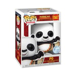 Funko Pop! Movies: Dream Works 30th - Po - 1/6 Odds for Rare Chase Variant - Flocked - Kung Fu Panda - Collectable Vinyl Figure - Gift Idea - Official Merchandise - Toys for Kids & Adults