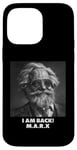 Coque pour iPhone 14 Pro Max JE SUIS DE RETOUR, Karl Marx, communiste, cool Marx