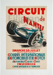 AUTOS CIRCUIT de NANTES Rato-POSTER HQ 50x70cm d'une AFFICHE VINTAGE