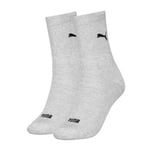 Puma Strømper 2P Women Logo Crew Socks Grå Str 39/42 Dame