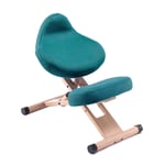 Ergonomic Kneeling Chair,Furniture Knee Chair Angled Posture seat Ergonomic Rocking Stool Prevents hunchbacks and Myopia Student Learning Chair for Home and Office Green