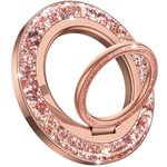 Lamicall Bling Magnetic Phone Ring Holder for MagSafe - [2024 Glitter Twinkle Ring] 360 Rotating Magnet Phone Grip Stand for iPhone 16 15 14 13 Pro/Pro Max/Plus/Mini, Other Use Metal Ring - Rose Gold