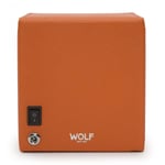 Wolf Cub Watch Winder 1 ur Orange Imiteret Læder 461139 - Unisex - Synthetic leather