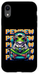 iPhone XR Cute Gaming Frog Pew Video Game Graphic Men Boys Kids Women Case