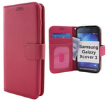 New Standcase Wallet Samsung Galaxy Xcover 3 (SM-G388F) (Hotpink)