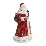 Villeroy & Boch Christmas Toy’S Memory Père Noël Rotatif, Rouge/Multicolore, 17,5 x 20 x 34 cm