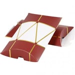 Vivi Gade Presentaskar Pillow Box - Vit/Guld/Röd 14,9x9,4 cm 3 st