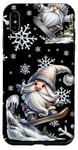 Coque pour iPhone XS Max Cute Winter Sports Accessories With Snowboarding Gnome