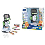 VTech Microscope vidéo interactif, Microscope numérique pour Enfants avec vidéo Originale BBC, écran 2,4", Zoom 200x, 9 Lames illustrées, Fente microSD, Langue Italienne, Batteries incluses, 7-99 Ans