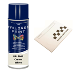 RAL9001 CREAM WHITE Satin Aerosol Paint Outdoor Indoor Metal Wood Furniture