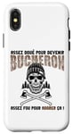 Coque pour iPhone X/XS Homme Humour Bucheron Bucheronnage Forestier Homme Des Bois