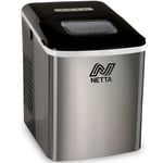 NETTA Silver Automatic Countertop Ice Cube Maker Machine No Plumbing Required