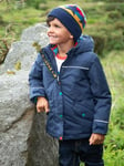 Frugi Kids' Rambler 3 in 1 Coat with Fleece Gilet,  Indigo/Multi