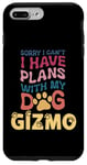 Coque pour iPhone 7 Plus/8 Plus Nom de chien Gizmo Cadeau personnalisé Busy With My Dog Gizmo