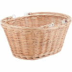 M Part Bike Borough Oval Wicker Basket With Handles And Quick Release Bracket