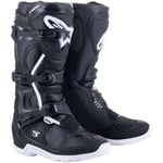 Crosstövlar alpinestars - T3 end vattenresistent svart vit 42 8 us tech 3 enduro mikrofiber