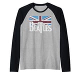 The Beatles British Flag Red, White, and Blue Raglan Baseball Tee