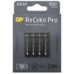 4x Gp Recyko Pro AAA Nimh 800mAh Micro LR03 LR3 1,2V Pile AAA Batterie