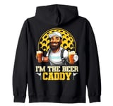 Pub Golf Beer Caddy Funny Bar Golf Zip Hoodie