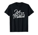 Just Married Wedding Newlywed Couples Matching T-Shirt