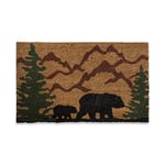 DII Animal Collection Paillasson en Fibre de Coco Naturelle 43,2 x 73,2 cm Motif Ours