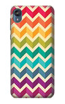 Rainbow Colorful Shavron Zig Zag Pattern Case Cover For Motorola Moto E6, Moto E (6th Gen)