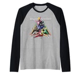 Power Rangers Triangle Group Shot Manche Raglan