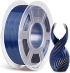 Filament PLA Soie pour Impression 3D,Filament PLA 1,75 mm pour Imprimante 3D FDM et Stylo 3D,Silk PLA 1kg,Bleu Noir