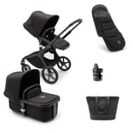 bugaboo Kombivagn Fox 5 med tillbehör Grafit/ Mid night Black