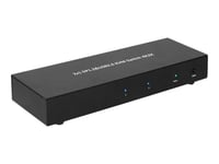 Microconnect 2X1 Dp&Usb Kvm Switch - Omkopplare För Tangentbord/Video/Mus/Ljud/Usb - 2 X Displayport/Ljud/Usb - 1 Lokal Användare - Skrivbordsmodell