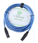 Pronomic Stage câble pour microphone XLR (5 m) - bleu métallique