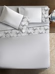 Ipersan Parure de Lit Armonie Classic Elegance Couleur Blanc 260x290 cm.