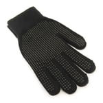 Ladies Black Gloves Adult Magic Stretch Rubber Gripper Palms Fingers ...x2 Pairs