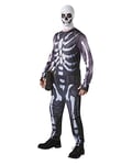 Rubie's 300195L Official Fortnite Skull Trooper Costume, Gaming Skin, Unisex Tween, Multi-Colour, Size Large, Chest 42-44