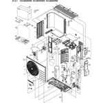 Panasonic utendørs print for luft/luft varmepumpe, ACXA73C57040R