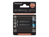 Panasonic Eneloop Pro Bk-4Hcde/2Be - Batteri 2 X Aaa - Nimh - (Uppladdningsbart) - 930 Mah