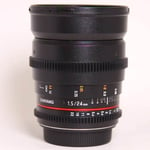 samyang Used Samyang 24mm T1.5 VDSLR II Cine Lens Canon EF