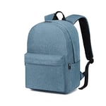 Kono Sac à dos scolaire Sac à dos collège loisir Sac de Voyage Sac d'école léger Sac de travail Daypacks Décontracté Bag College Pack pour Hommes Femmes pour Ordinateur portable de 15,4 pouces Bleu