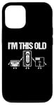 Coque pour iPhone 12/12 Pro I'm This Old (Cassette, VHS, Floppy Disk) - Funny 80s Novelty