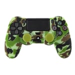 PS4 Ohjaimen Silikonisuoja + Thumb Grips Camo Woodland FR-Tec