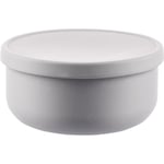 Zopa Silicone Bowl with Lid silikoneskål med låg Dove Grey 1 stk.