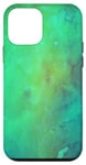 Coque pour iPhone 12 mini Vert turquoise nuages dégradé