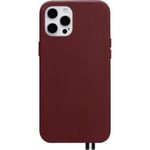 Skal till iPhone 12 Pro Max i Elysée Leather ARTEFAKT Burgundy Röd