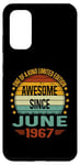Coque pour Galaxy S20 Awesome Since June 1967 limited edition 57th Birthday