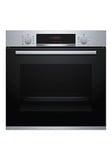 Bosch Series 4 Hbs573Bs0B Built In Single Oven With Pyrolytic Self Cleaning, Autopilot10 And Led Display - Stainless Steel