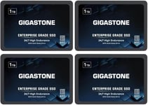 Enterprise SSD 1To NAS SSD Cache (Lot de 4) 24 h/24, 7 j/7 Endurance élevée TLC 3D NAND Serveurs Centre de Données Cloud de Stockage en réseau Raid 2,5 Pouces SATA Disque Dur ssd Interne