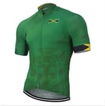 Factory8 - Country Jerseys - Love Your Country! Cycling Jerseys & Sets Collection - Team Jamaica Men's Cycling Jersey & Bib Short Set - Jersey Only - XXL