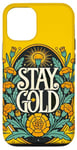 Coque pour iPhone 13 Pro Stay Gold Illustration Souci et verge d'or