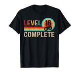 Retro 16th Birthday Gift for Teens Level 16 Complete T-Shirt